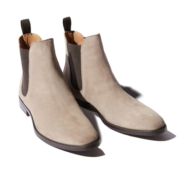 Classic Chelsea Suede Leather Boots