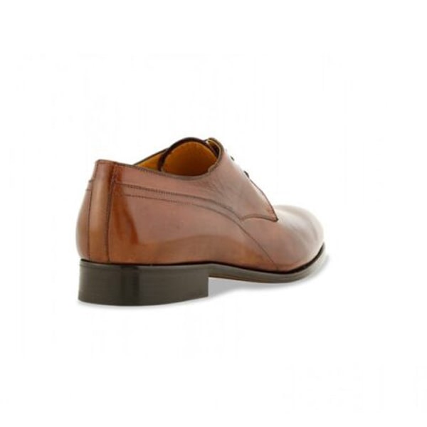 Derby Blucher Plain Toe Handmade Brown Shoes