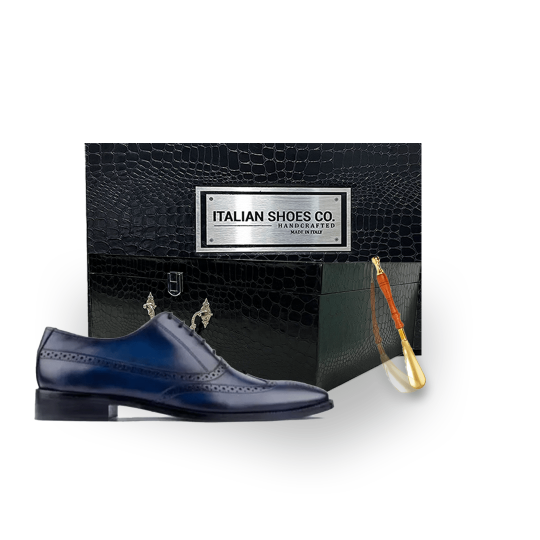 Wingtip Derby Italian Luxury Men Shoes