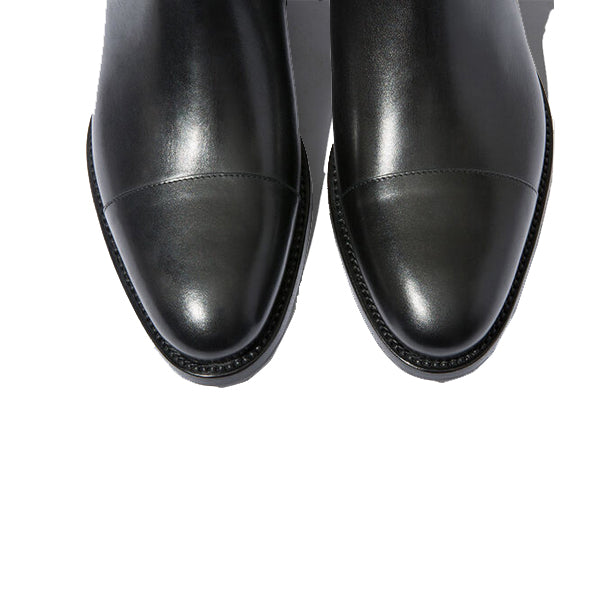 Classic Chelsea Captoe Leather Boots