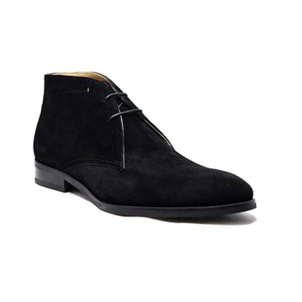 Derby Suede Chukka Boots In Leather
