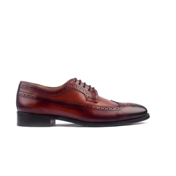 Wingtip Derby Italian Leather Men Shoes