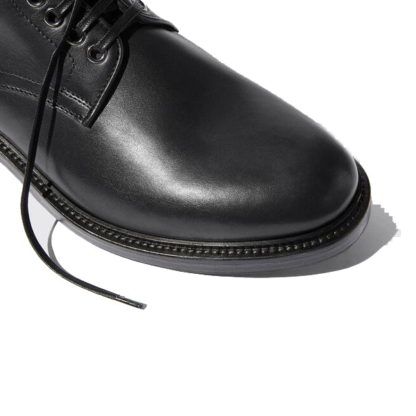 Derby High Ankle Black Colored Leather Boots