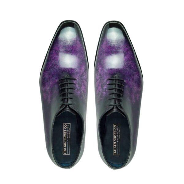 purple dress shoes Classic Patina Hand crafted Oxford Shoes – Italian Shoes Company