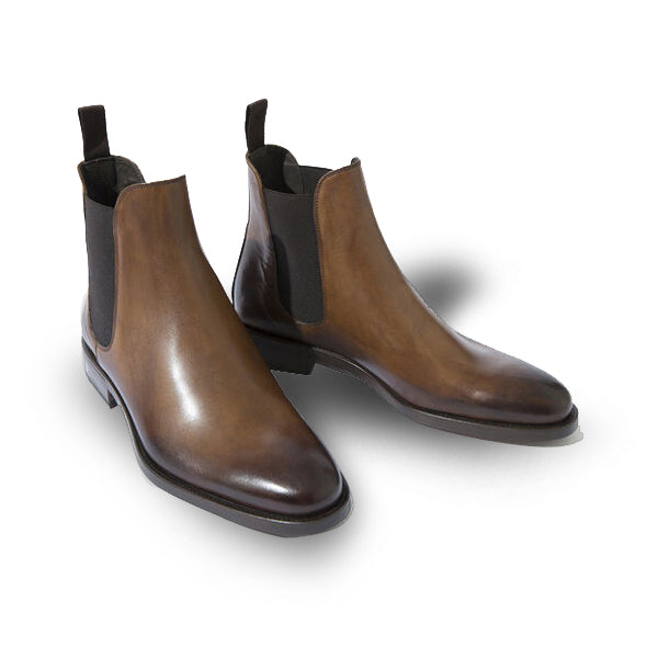Classic Chelsea Round Toe Shade Tan Boots
