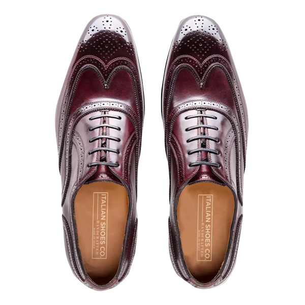 Oxford Bordeaux Leather Shoes
