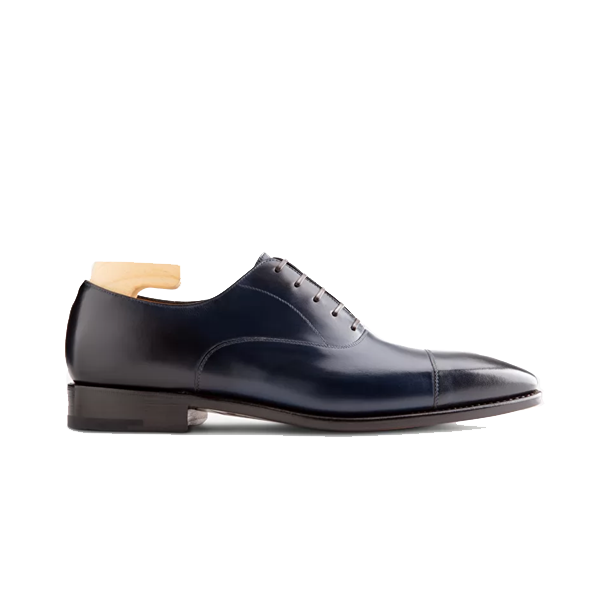 Oxfords Blue Italian Leather Men Shoes 572
