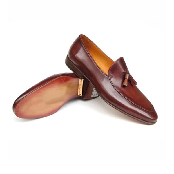 Tassel Leather Loafer in Brown