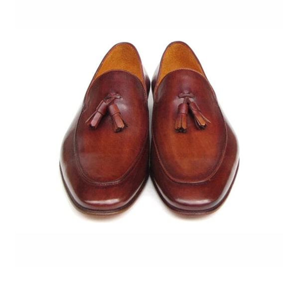 Tassel Leather Loafer in Brown