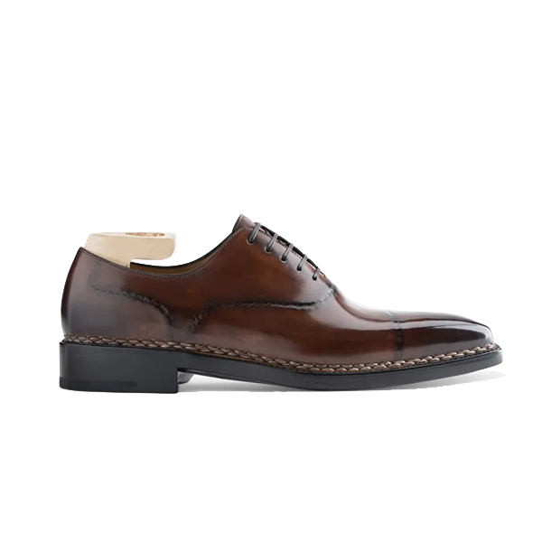 Oxford Chocolate Brown Italian Shoes For Mens 574