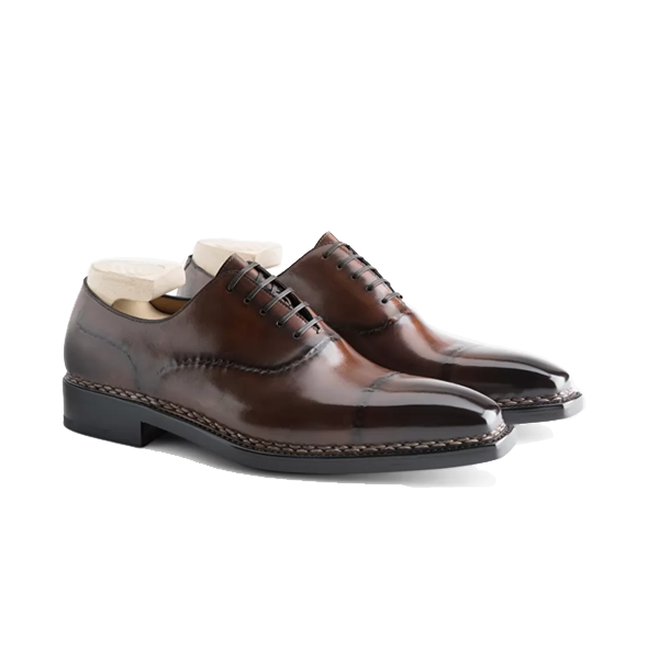 Oxford Chocolate Brown Italian Shoes For Mens