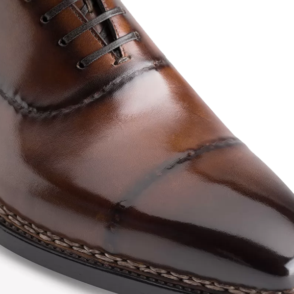 Oxford Chocolate Brown Italian Shoes For Mens