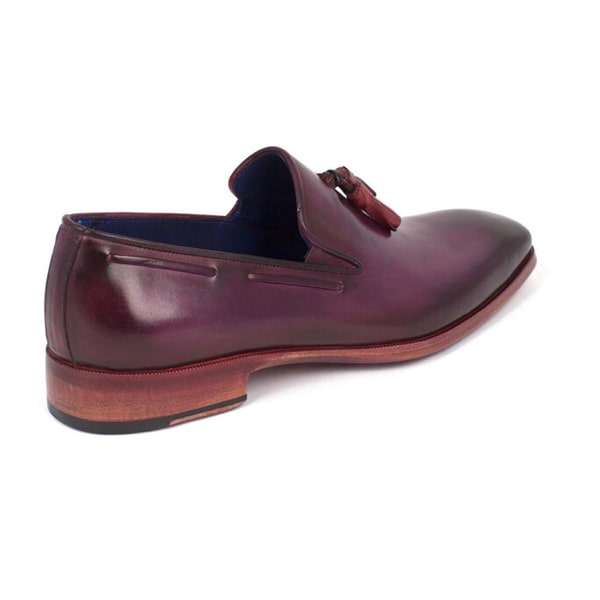 Tassel Leather Loafer in Purple