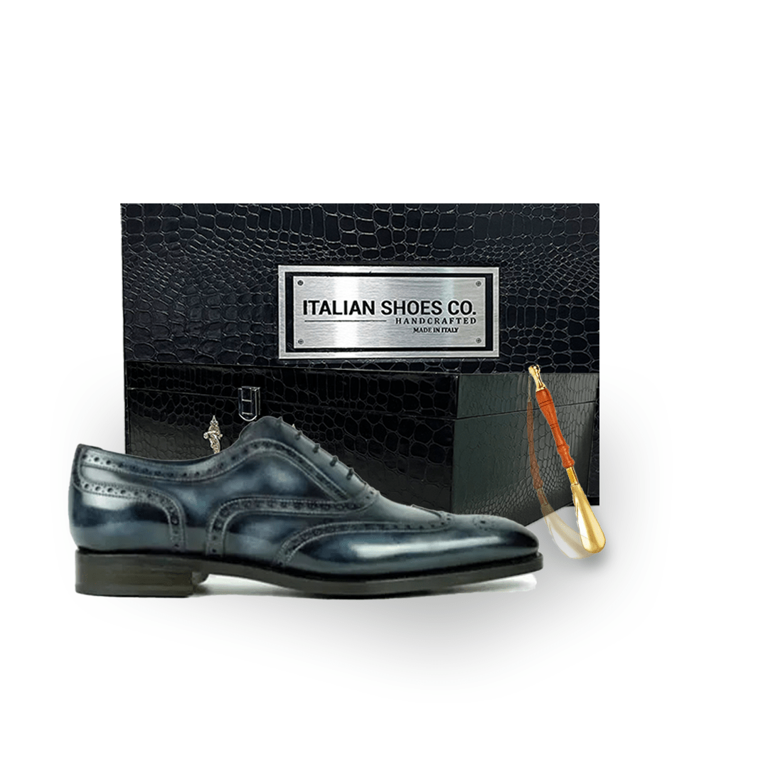 Wingtip Oxford Italian Leather Men Shoes