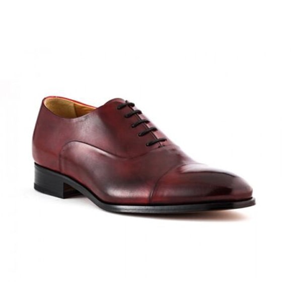 Captoe Oxford Dress up Shade Burgundy Leather Shoes