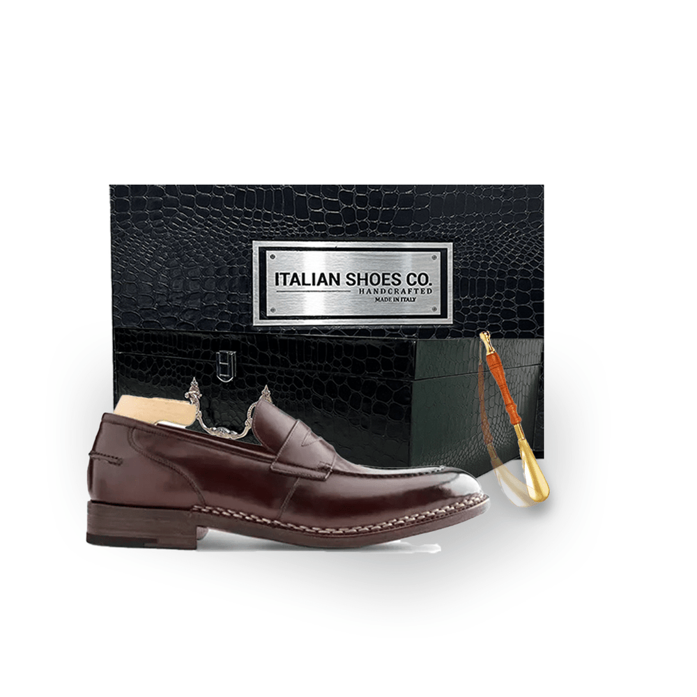 Loafer Burgundy Leather shoes in India