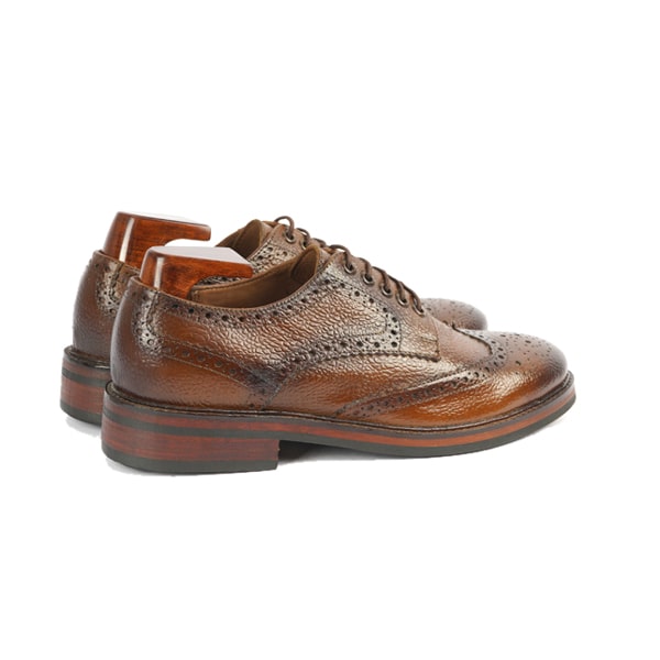 Wingtip Derby Brown Shoes | Italian handmade shoes