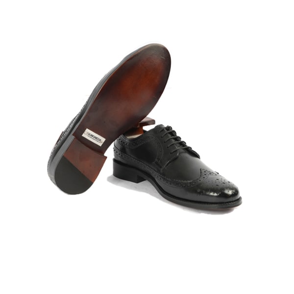 Wingtip Derby black shoes | Luxury shoes leather