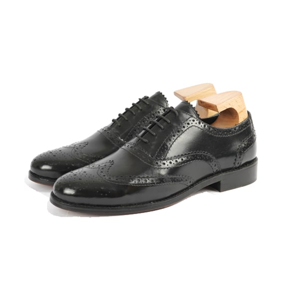 Wingtip Oxford Borgue Black Italian handmade Shoes