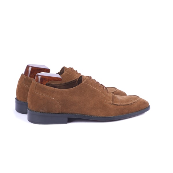 Derby Blucher Brown Suede Men Shoes | Italian brand shoes