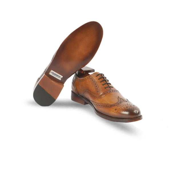 Oxford Brogue Light Brown Shoes