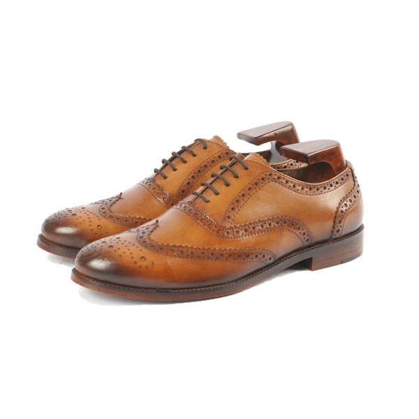 Wingtip Oxford Brogue Light Brown Shoes