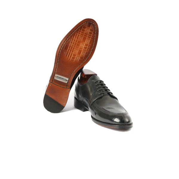 Derby Blucher Black Italian leather Shoes | Italian handmade shoes
