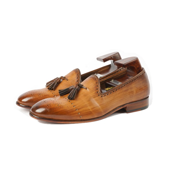 Tassel Shade Brown Leather Loafer