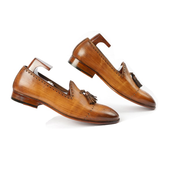 Tassel Shade Brown Leather Loafer
