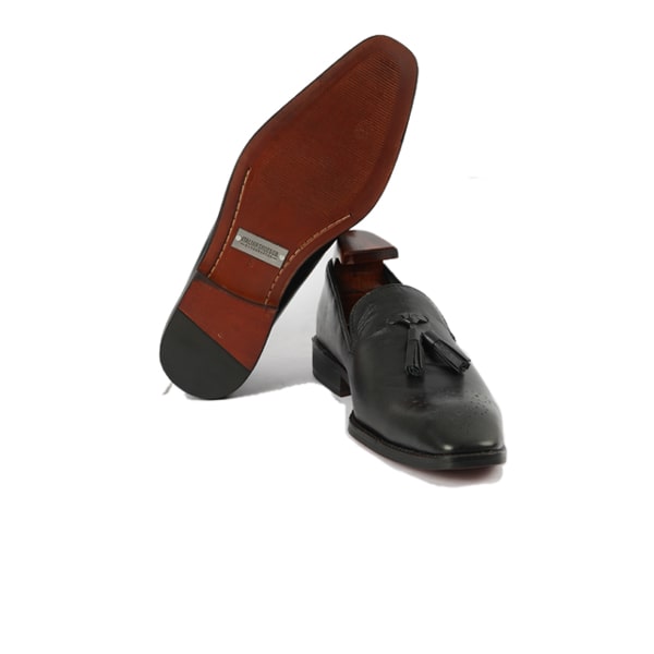 Tassel Loafer In Matt Black shoes | Italian brand shoes