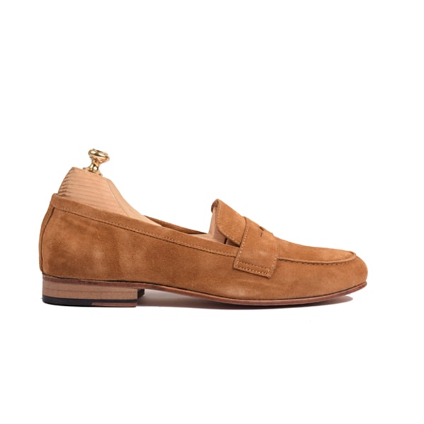 Penny Loafer In Suede Leather