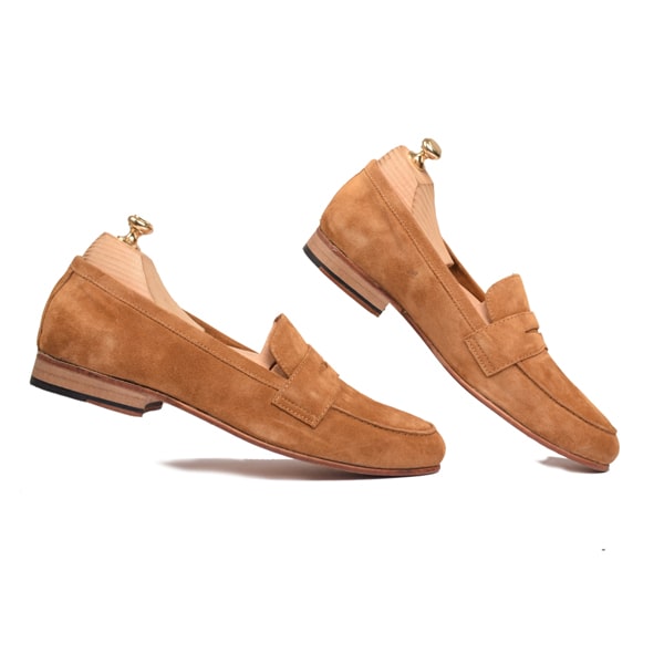 Penny Loafer In Suede Leather