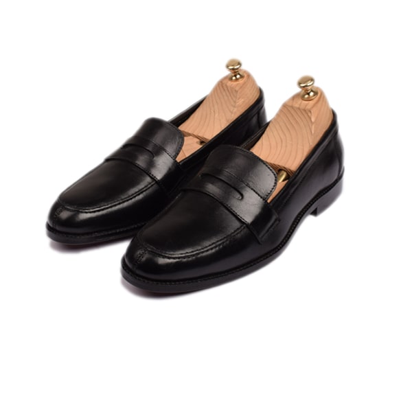 Penny Loafer In Black Leather