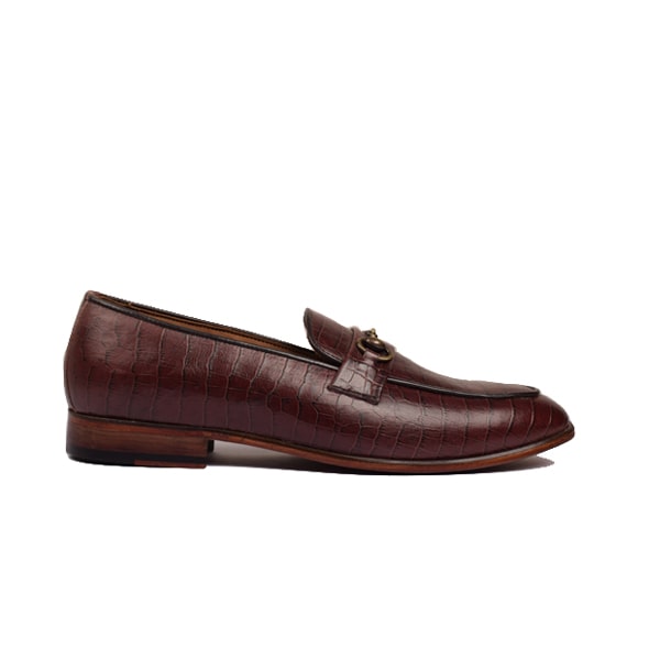 Embossed Leather Penny Loafer 146