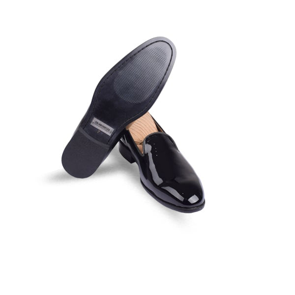 Classy Shiny Black Leather Loafer