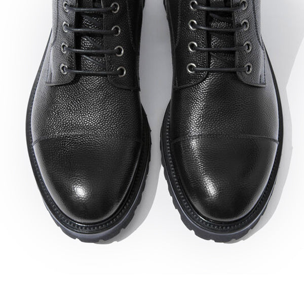 Derby Hand Colored Leather High Ankle Boots