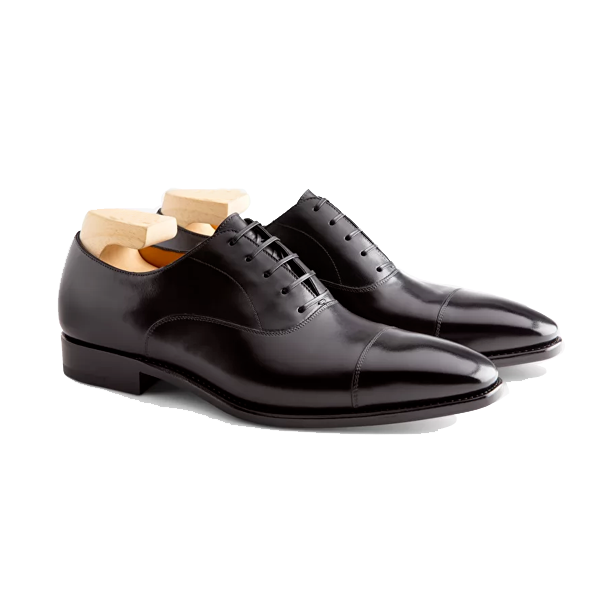 Oxfords Black Italian Leather Men Shoes